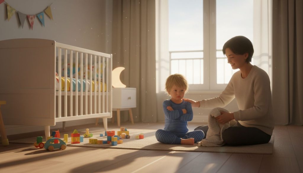 bébé 2 ans ne veut pas dormir dans son lit