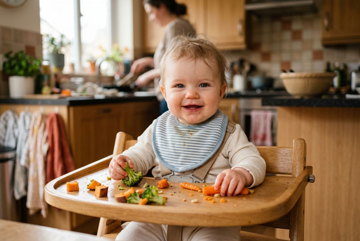 à quel âge bébé peut manger des morceaux