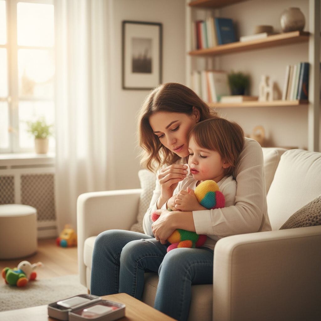 Frein lèvre supérieure coupé une chute