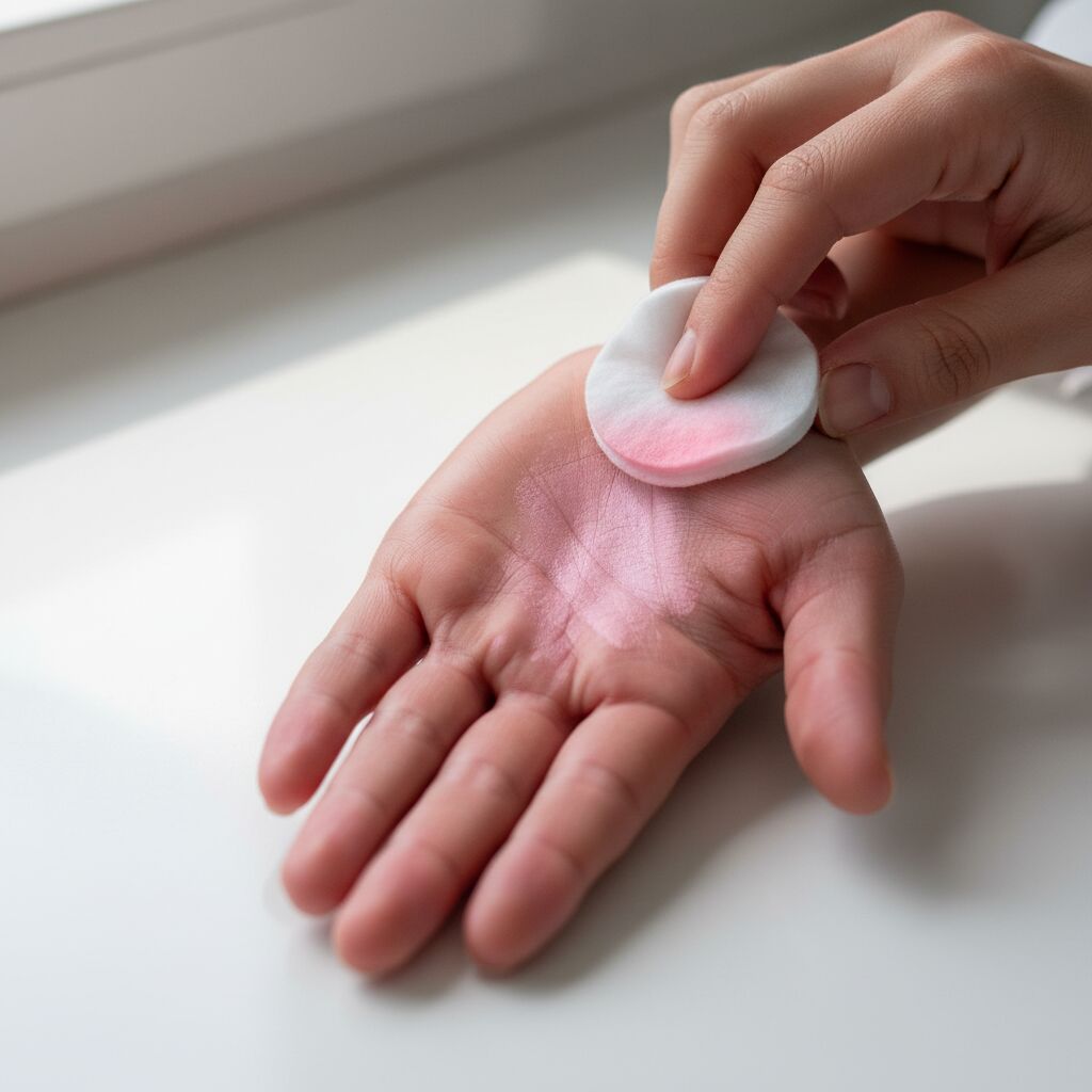 comment enlever l'éosine sur les mains